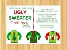52 Online Ugly Sweater Holiday Party Invitation Template With Stunning Design by Ugly Sweater Holiday Party Invitation Template