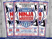 52 Standard Ninja Warrior Birthday Party Invitation Template Free Layouts with Ninja Warrior Birthday Party Invitation Template Free