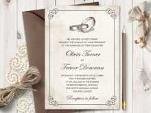52 Standard Wedding Invitation Template Rings in Photoshop by Wedding Invitation Template Rings