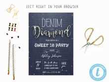 52 The Best Denim Party Invitation Template Photo by Denim Party Invitation Template