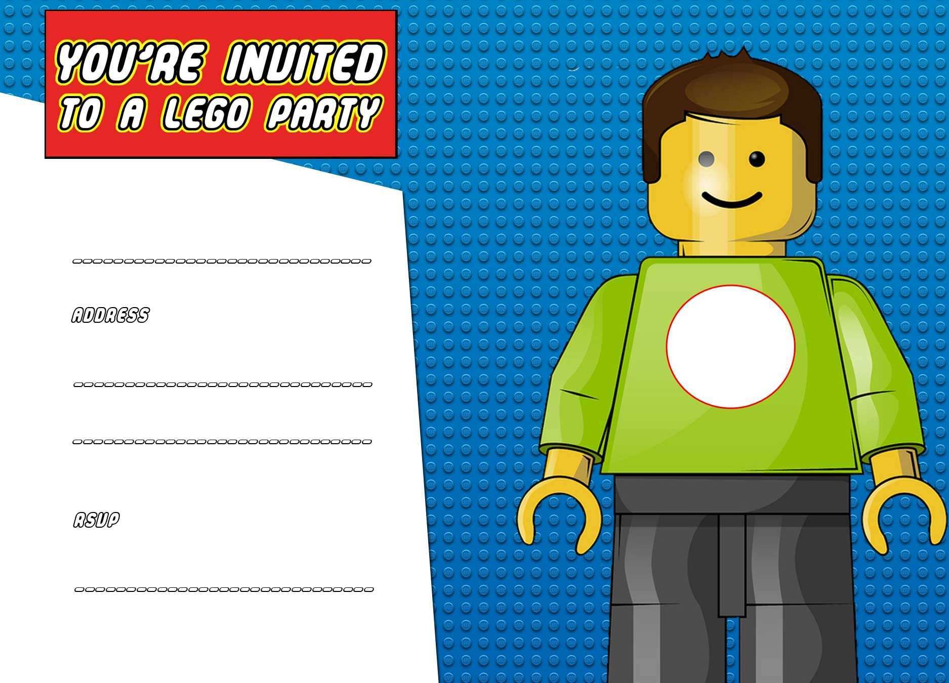 52 Visiting Blank Lego Invitation Template Maker by Blank Lego Invitation Template