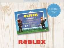 53 Best Roblox Party Invitation Template PSD File for Roblox Party Invitation Template