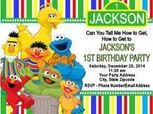 53 Best Sesame Street 1St Birthday Invitation Template Maker by Sesame Street 1St Birthday Invitation Template