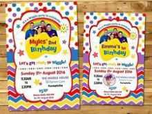 Wiggles Birthday Invitation Template