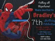 53 Customize Our Free Birthday Invitation Template Spiderman for Ms Word for Birthday Invitation Template Spiderman