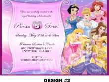 53 Customize Our Free Disney Princess Birthday Invitation Template Photo for Disney Princess Birthday Invitation Template