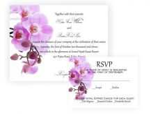 53 Customize Our Free Orchid Wedding Invitation Template for Ms Word for Orchid Wedding Invitation Template