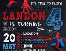 Spiderman Birthday Invitation Template