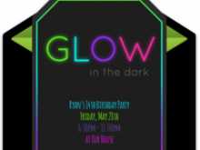 53 Free Glow In The Dark Party Invitation Template Free Templates with Glow In The Dark Party Invitation Template Free