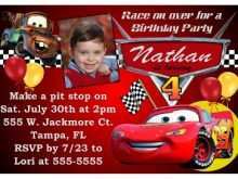 53 Free Printable Cars Birthday Invitation Template With Stunning Design for Cars Birthday Invitation Template