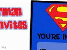 53 Free Superman Birthday Invitation Template Download with Superman Birthday Invitation Template