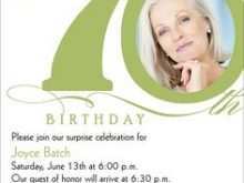 53 Printable 70 Year Old Birthday Invitation Template in Photoshop with 70 Year Old Birthday Invitation Template