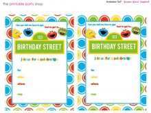 53 Standard Sesame Street 1St Birthday Invitation Template in Word by Sesame Street 1St Birthday Invitation Template