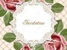 54 Blank Flower Invitation Template Vector Templates for Flower Invitation Template Vector