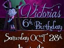 54 Blank Vampirina Birthday Invitation Template Now with Vampirina Birthday Invitation Template