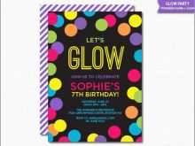 54 Creating Neon Birthday Invitation Template in Word with Neon Birthday Invitation Template