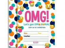 54 Creative Emoji Birthday Invitation Template Free in Photoshop by Emoji Birthday Invitation Template Free