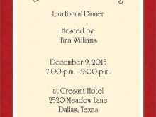 54 Customize Our Free Formal Invitation Template For Dinner Formating with Formal Invitation Template For Dinner