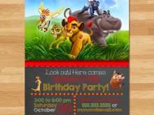 54 Customize Our Free Free Lion King Birthday Invitation Template Download for Free Lion King Birthday Invitation Template