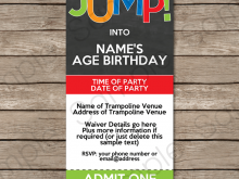 54 Customize Our Free Trampoline Birthday Party Invitation Template Maker by Trampoline Birthday Party Invitation Template