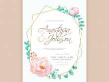54 Customize Our Free Watercolor Floral Wedding Invitation Template With Stunning Design with Watercolor Floral Wedding Invitation Template