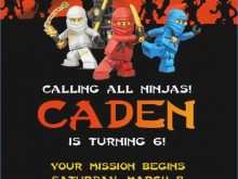 54 Format Ninjago Birthday Party Invitation Template Free Layouts by Ninjago Birthday Party Invitation Template Free