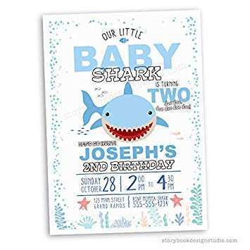 54 Free Baby Shark Birthday Invitation Template Download With Baby Shark Birthday Invitation Template Cards Design Templates