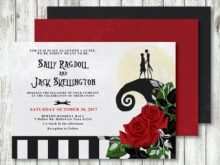 54 Online Jack And Sally Wedding Invitation Template for Ms Word with Jack And Sally Wedding Invitation Template