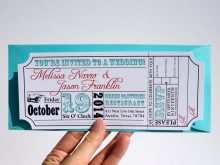 54 Printable Concert Ticket Wedding Invitation Template in Word by Concert Ticket Wedding Invitation Template