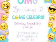 54 Standard Emoji Birthday Party Invitation Template Free Now for Emoji Birthday Party Invitation Template Free