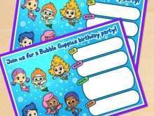 Bubble Guppies Blank Invitation Template