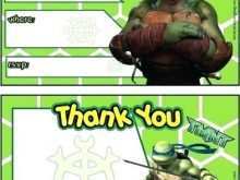 Ninja Turtle Birthday Invitation Template