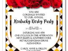55 Best Kentucky Derby Party Invitation Template in Word by Kentucky Derby Party Invitation Template