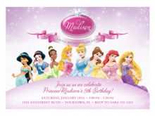 55 Blank Disney Princess Birthday Invitation Template in Word for Disney Princess Birthday Invitation Template