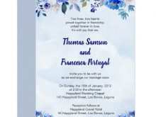 55 Creative Watercolor Floral Wedding Invitation Template Maker with Watercolor Floral Wedding Invitation Template