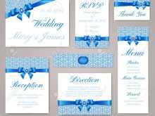 55 Format Wedding Invitation Template Blue PSD File by Wedding Invitation Template Blue