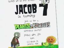 55 Free Free Plants Vs Zombies Birthday Invitation Template For Free with Free Plants Vs Zombies Birthday Invitation Template