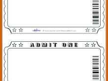 55 Online Blank Movie Ticket Invitation Template With Stunning Design by Blank Movie Ticket Invitation Template