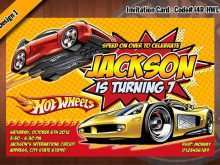 55 Online Hot Wheels Birthday Invitation Template Free in Photoshop for Hot Wheels Birthday Invitation Template Free