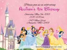 55 Printable Disney Princess Birthday Invitation Template Templates by Disney Princess Birthday Invitation Template