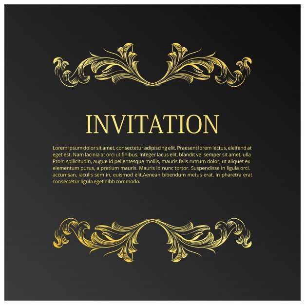 55 Visiting Elegant Invitation Template Free in Word by Elegant Invitation Template Free