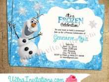 56 Best Olaf Birthday Invitation Template For Free with Olaf Birthday Invitation Template
