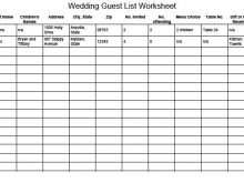 56 Blank Wedding Invitation List Template With Stunning Design for Wedding Invitation List Template