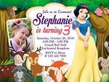 56 Customize Our Free Snow White Birthday Invitation Template Photo with Snow White Birthday Invitation Template