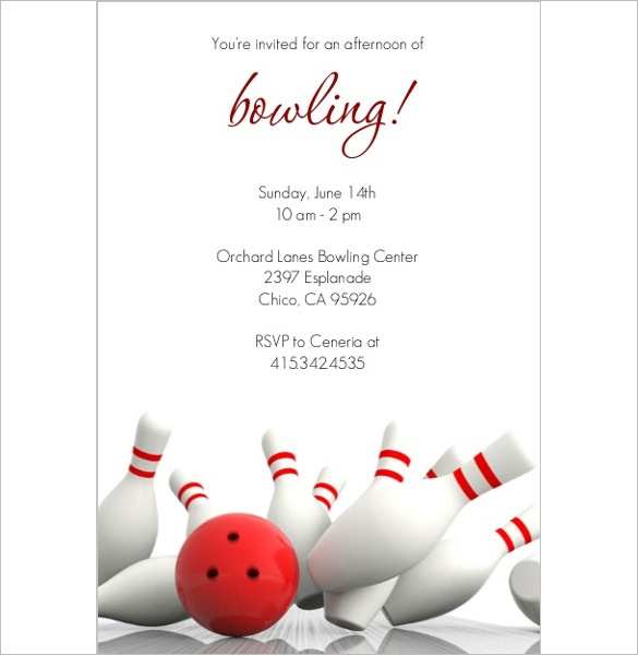 56 Customize Our Free Ten Pin Bowling Party Invitation Template Maker for Ten Pin Bowling Party Invitation Template