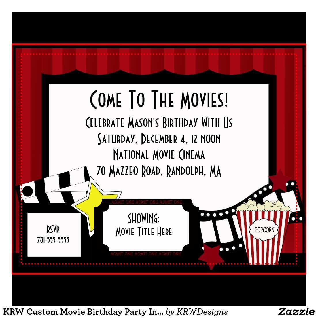 56 Free Blank Movie Ticket Invitation Template Download for Blank Movie Ticket Invitation Template