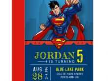56 Free Superman Birthday Invitation Template Maker for Superman Birthday Invitation Template