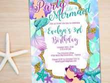 56 Online Mermaid Party Invitation Template Photo for Mermaid Party Invitation Template