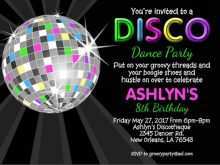 56 Printable Disco Party Invitation Template Photo with Disco Party Invitation Template