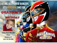 56 Printable Power Rangers Birthday Invitation Template Download for Power Rangers Birthday Invitation Template